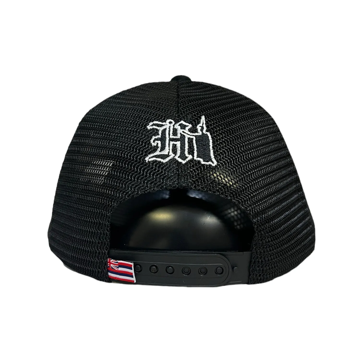 808ALLDAY  Lucky Cat Black Trucker