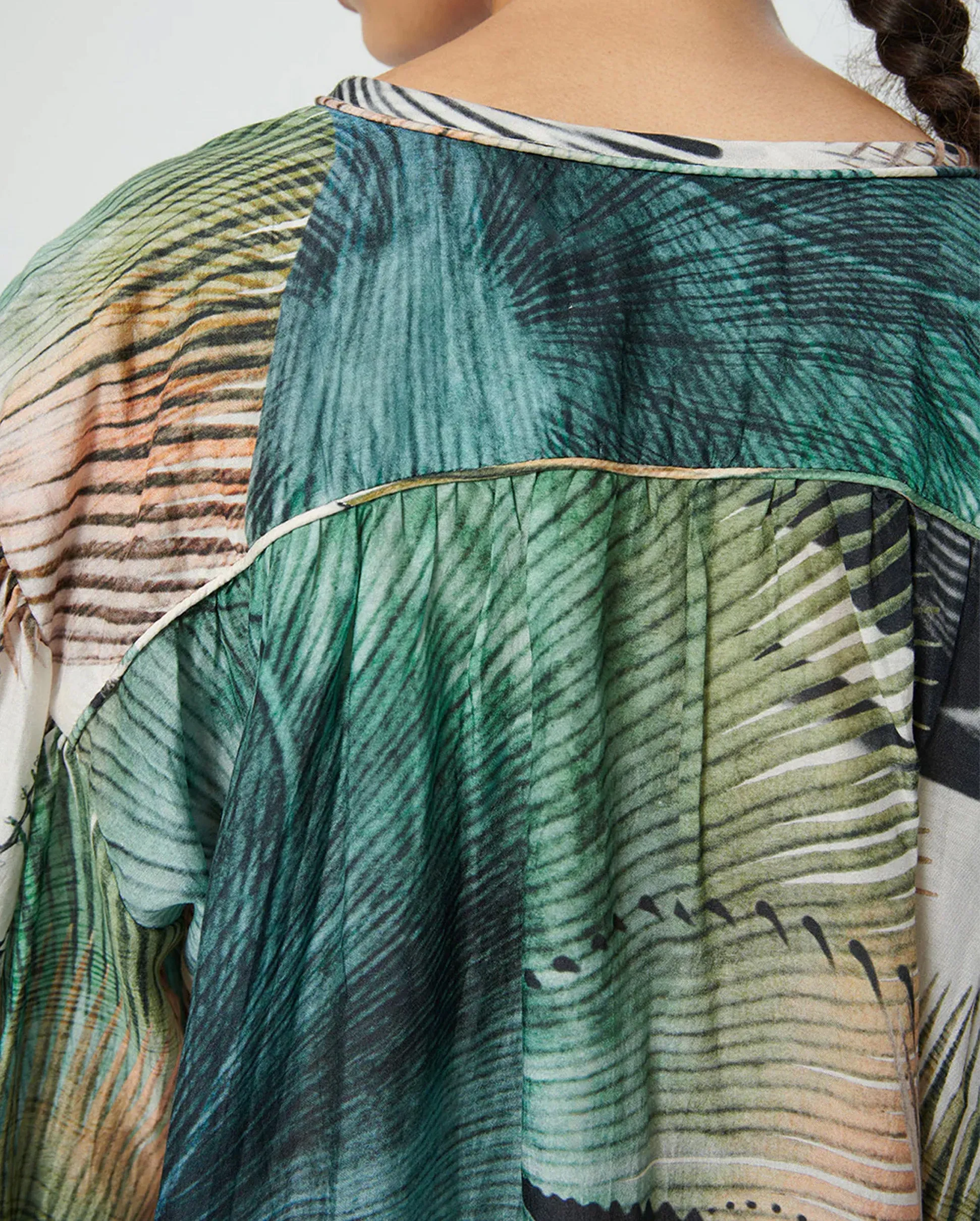 BAMBOO BLOUSE / PALM DYE GREEN