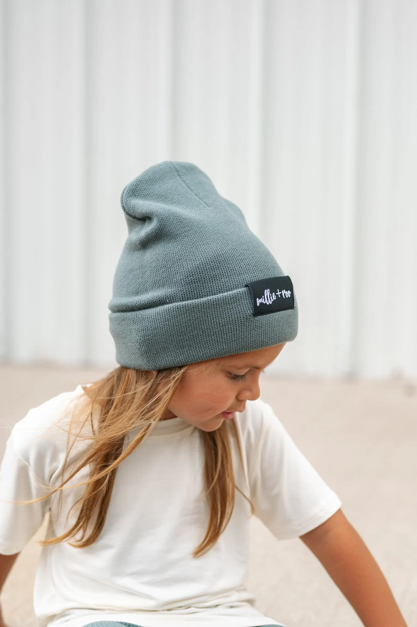 BAMBOO CUFF BEANIE- Slate