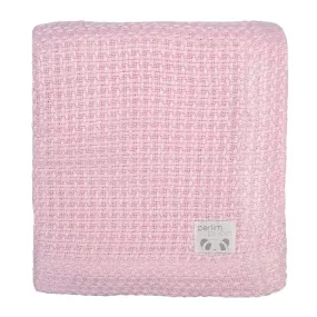 Bamboo knitted blanket - pink