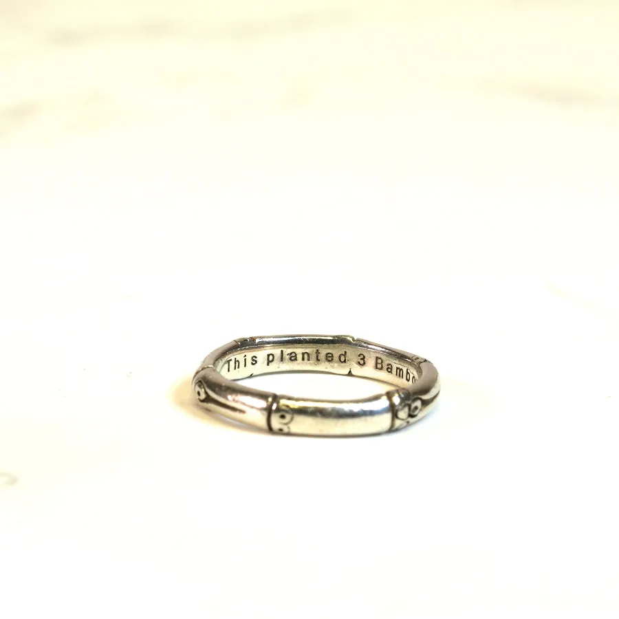 Bamboo Sterling Silver Ring