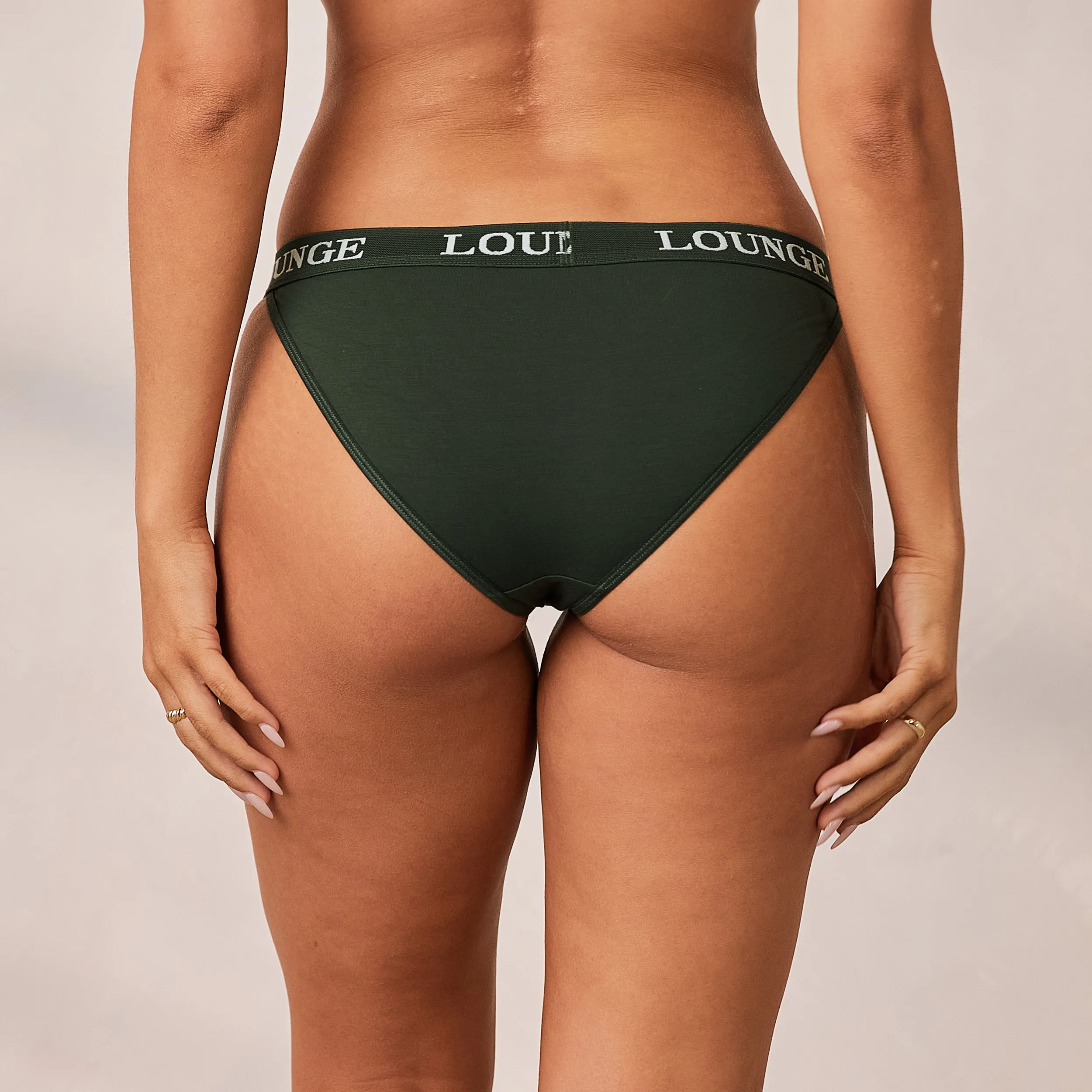 Bamboo Triangle Briefs - Pine Green