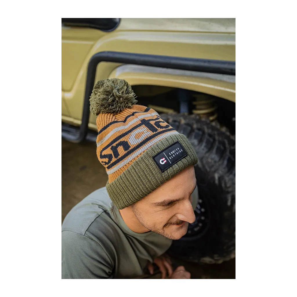 Beanie Jacquard Olive - SU7402OVOSFM