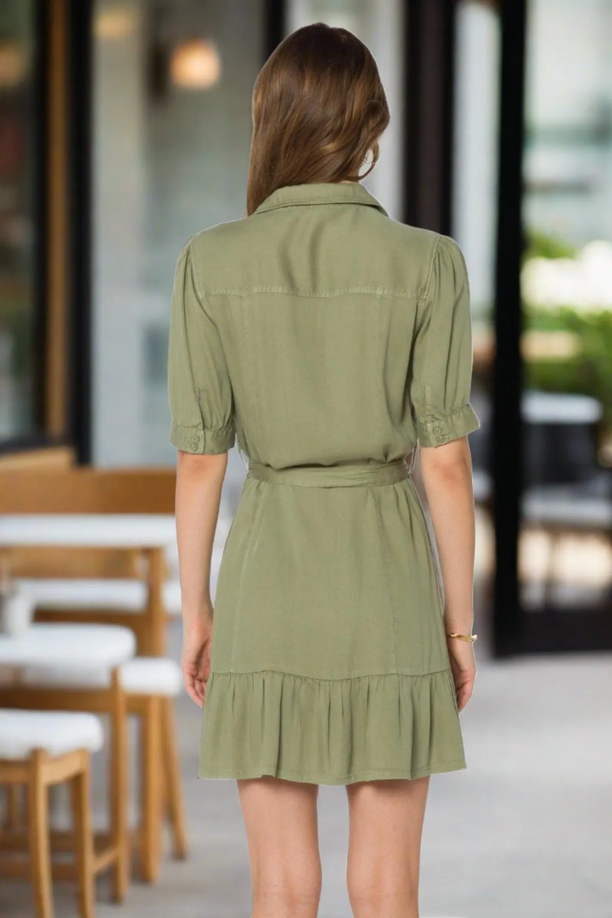 Belva Olive Dress