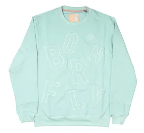 BORN FLY CREWNECK PALE TEAL - 2302C4637