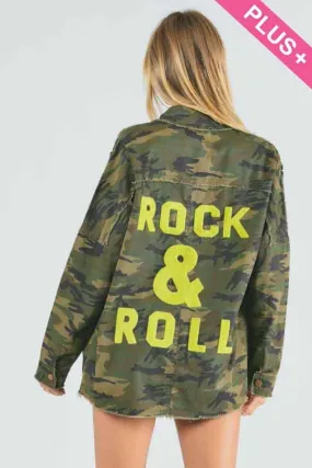 Camo Rock and Roll Jacket (Plus)