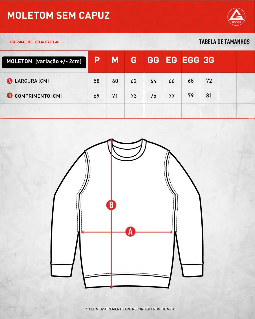 Casaco de Moletom Equipe- Off White