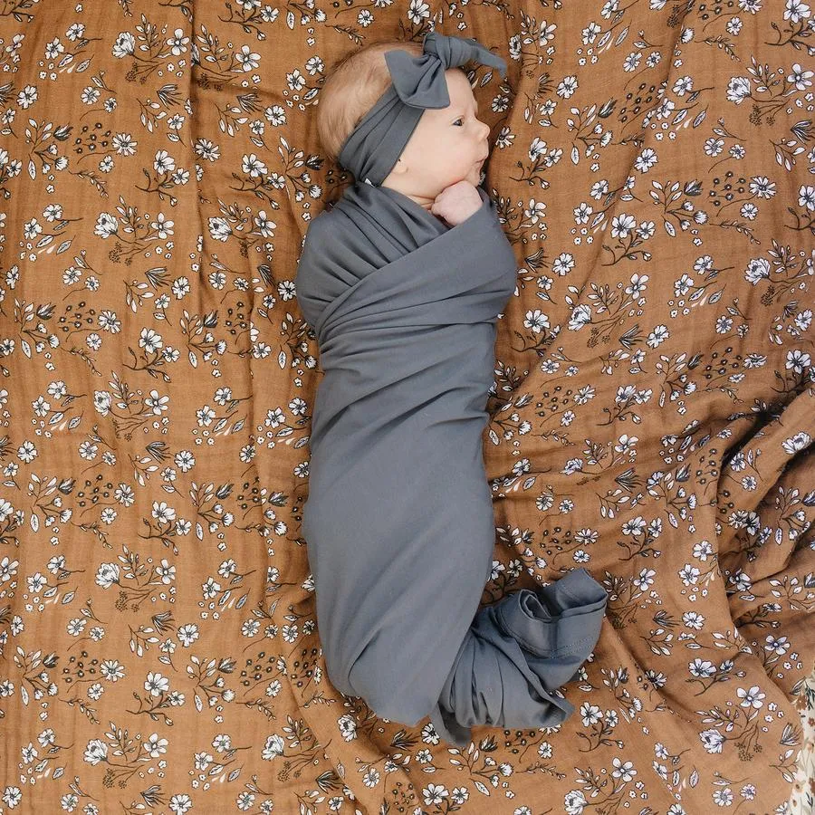 Charcoal Bamboo Swaddle