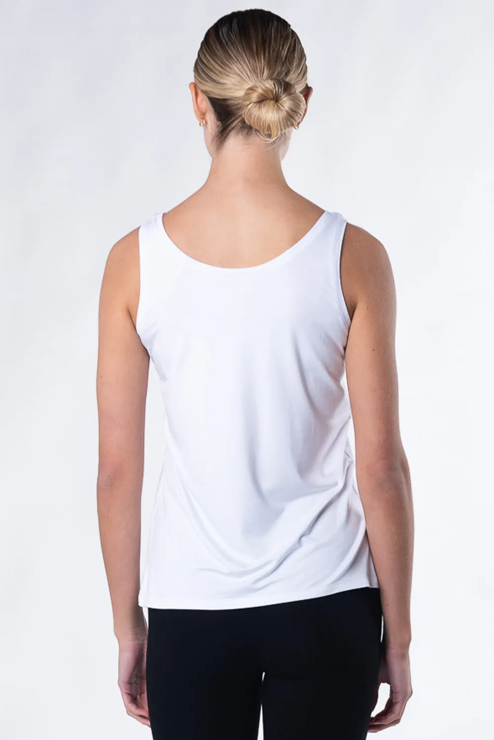 Cindy Bamboo Tank - White