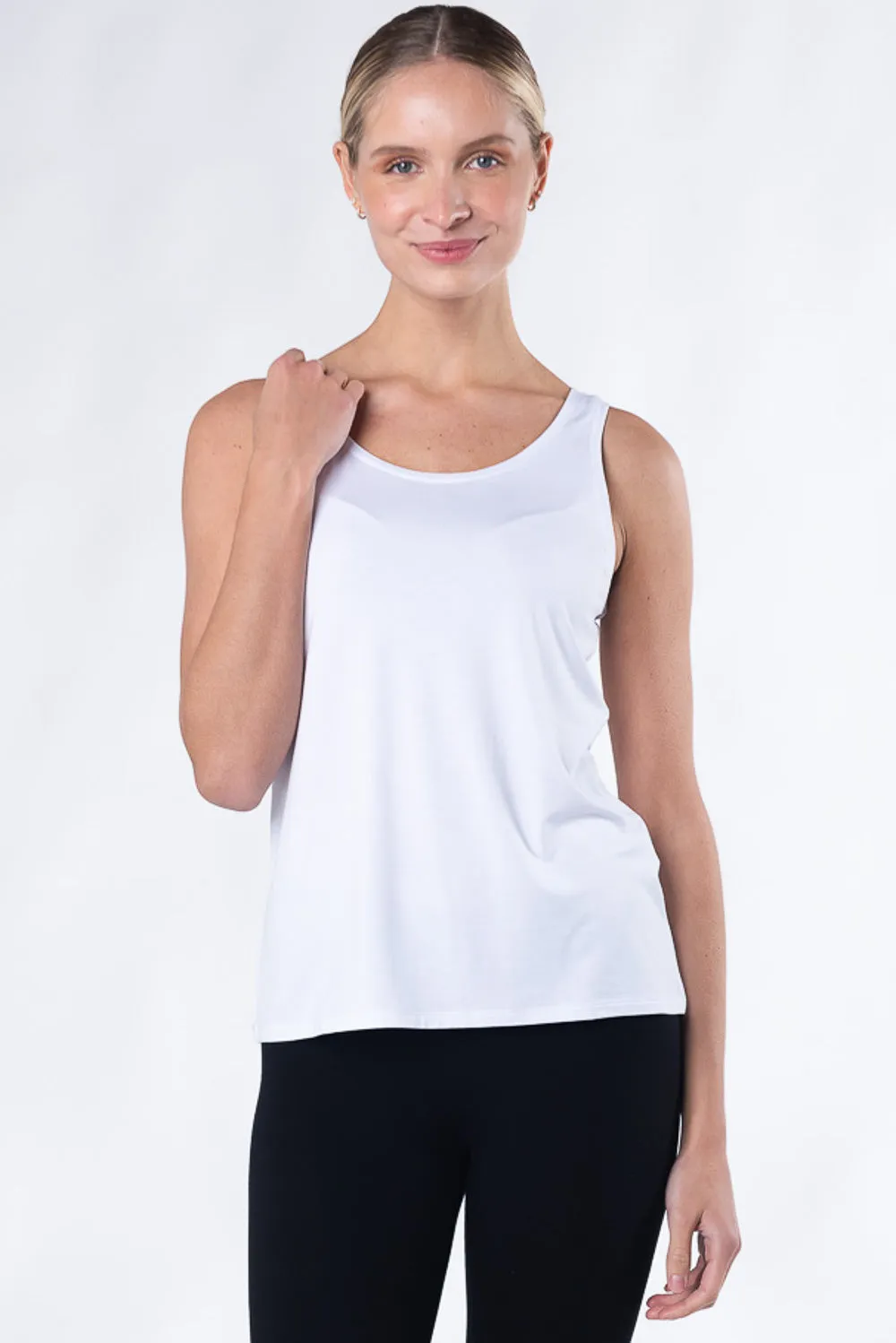 Cindy Bamboo Tank - White