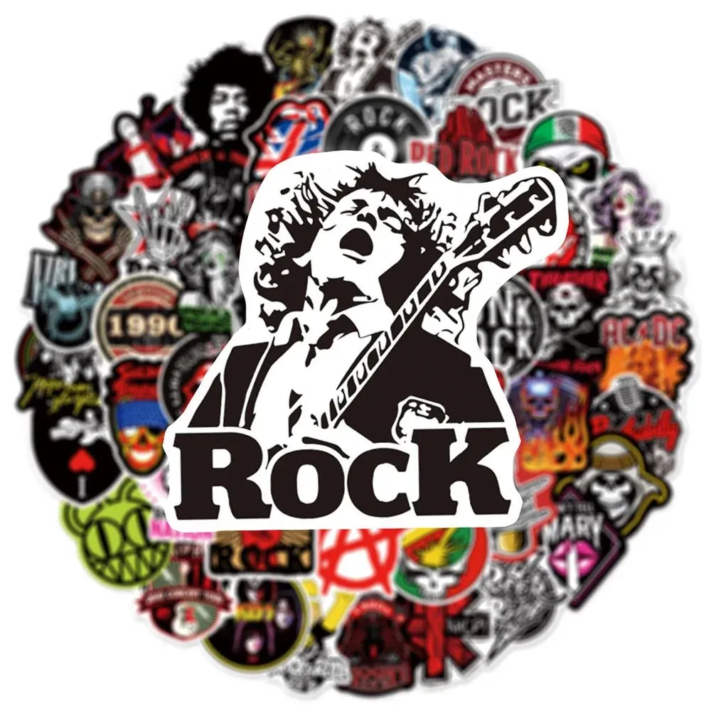 Classic Music Rock Roll Band Graffiti Stickers