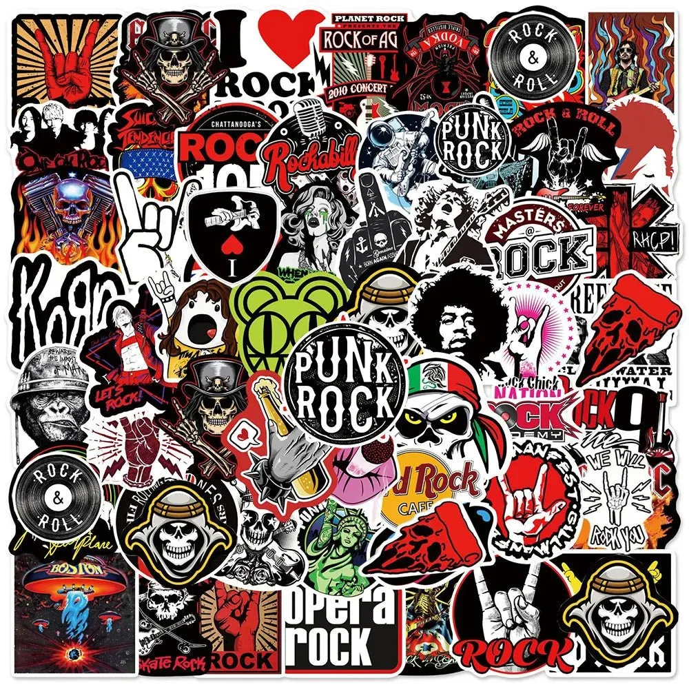 Classic Music Rock Roll Band Graffiti Stickers