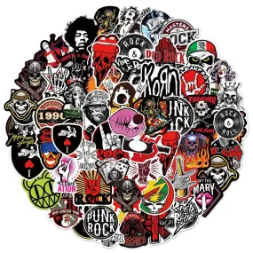 Classic Music Rock Roll Band Graffiti Stickers