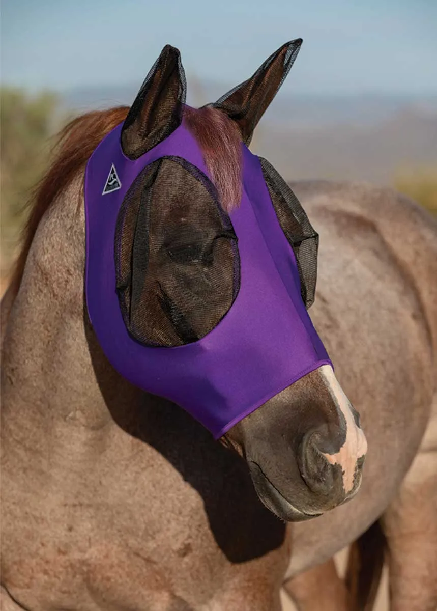 COMFORT LYCRA FLY MASK - AVERAGE HORSE