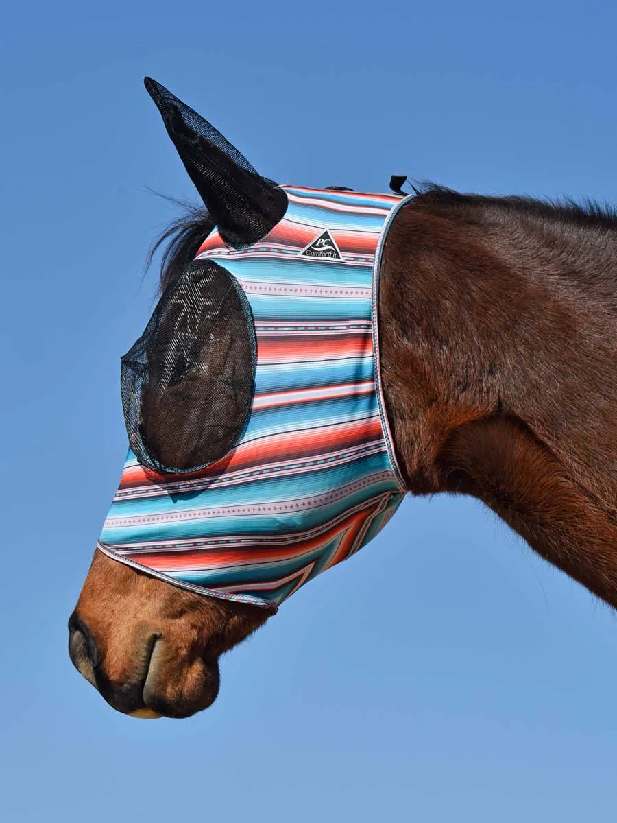 COMFORT LYCRA FLY MASK - AVERAGE HORSE