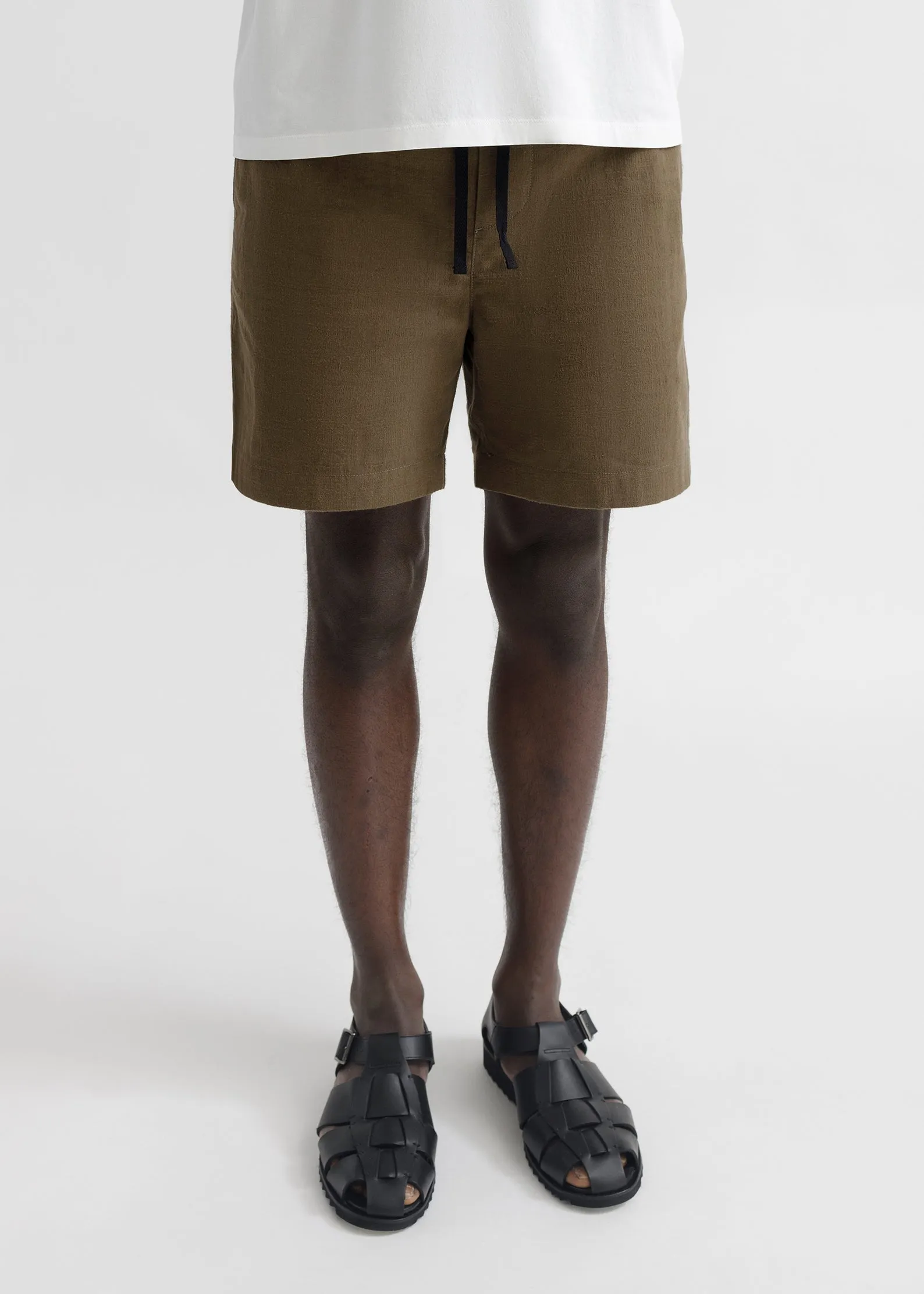 Drawstring Shorts - Olive Green