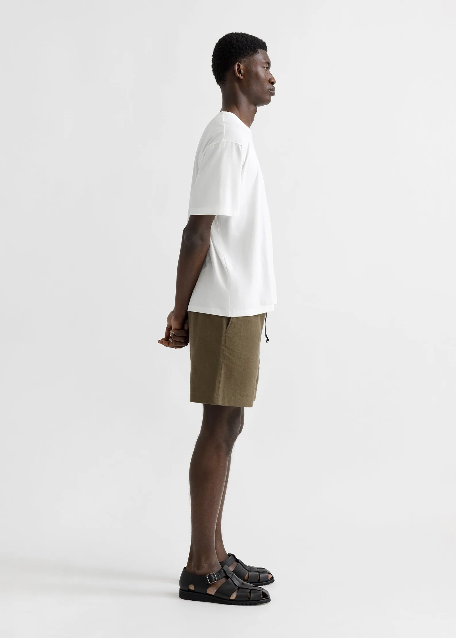 Drawstring Shorts - Olive Green