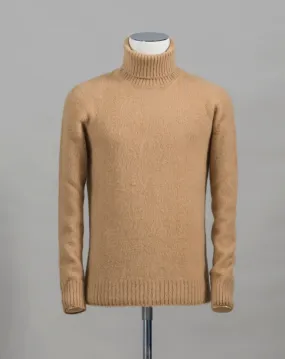 Gran Sasso Brushed Wool Roll Neck / Beige