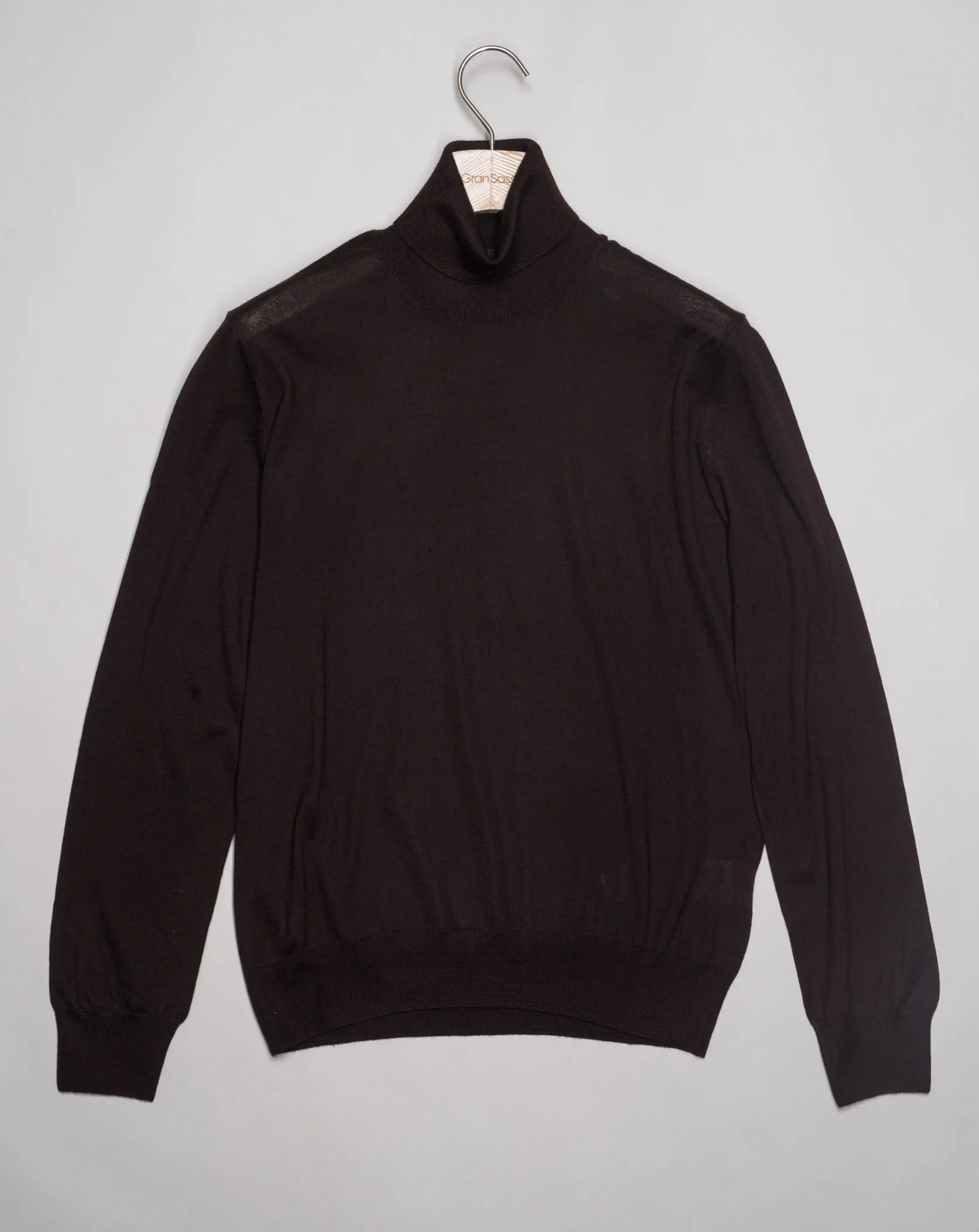 Gran Sasso Merino Roll Neck / Dark Brown