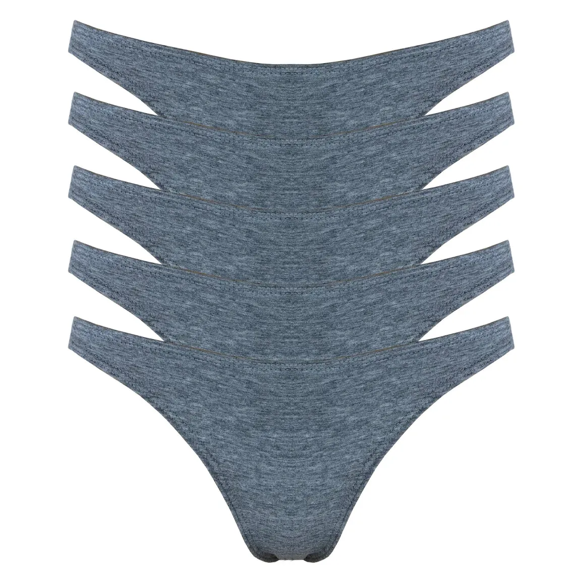 {Grey} organic bamboo thong