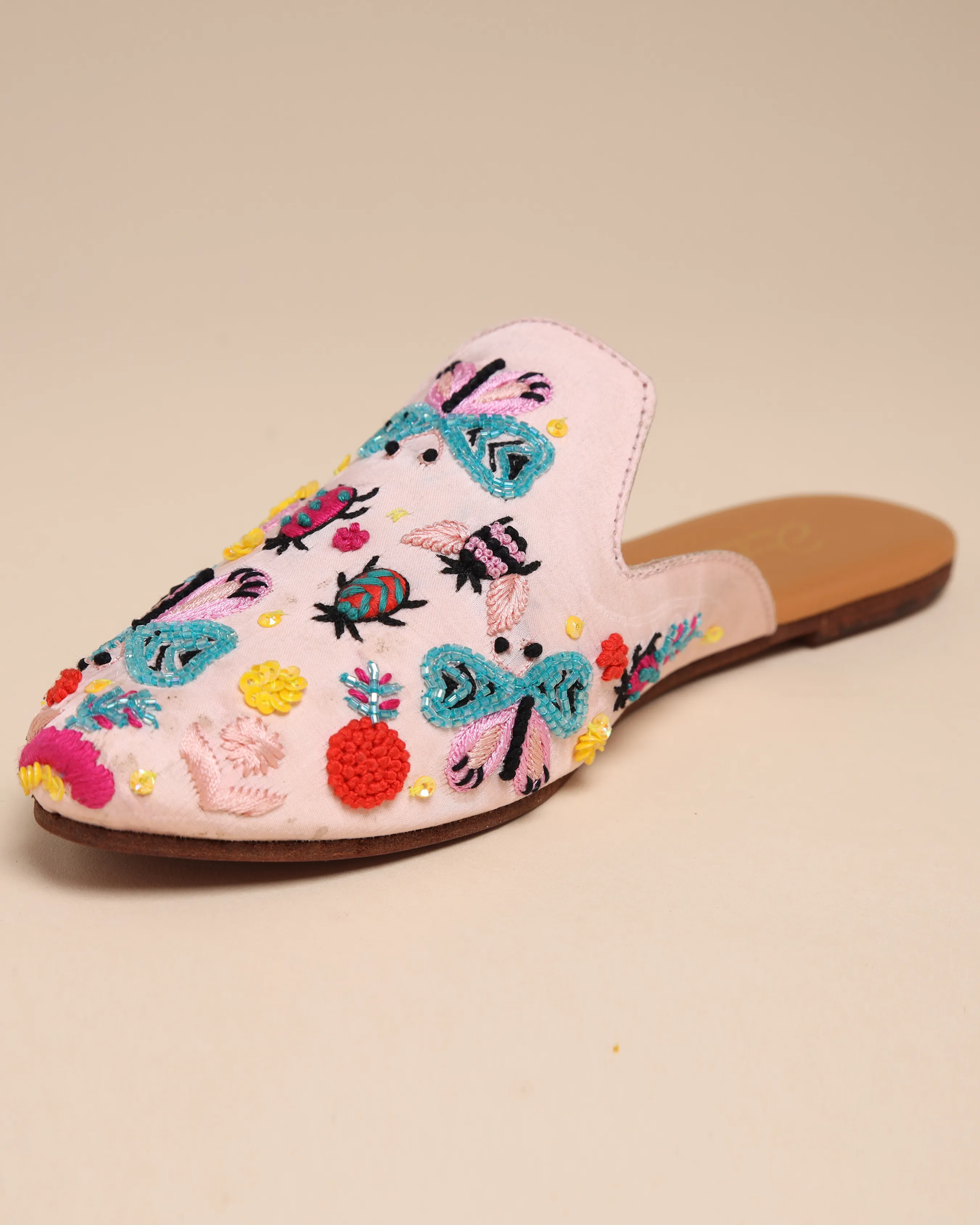 Lady Beetle Handcrafted Mules