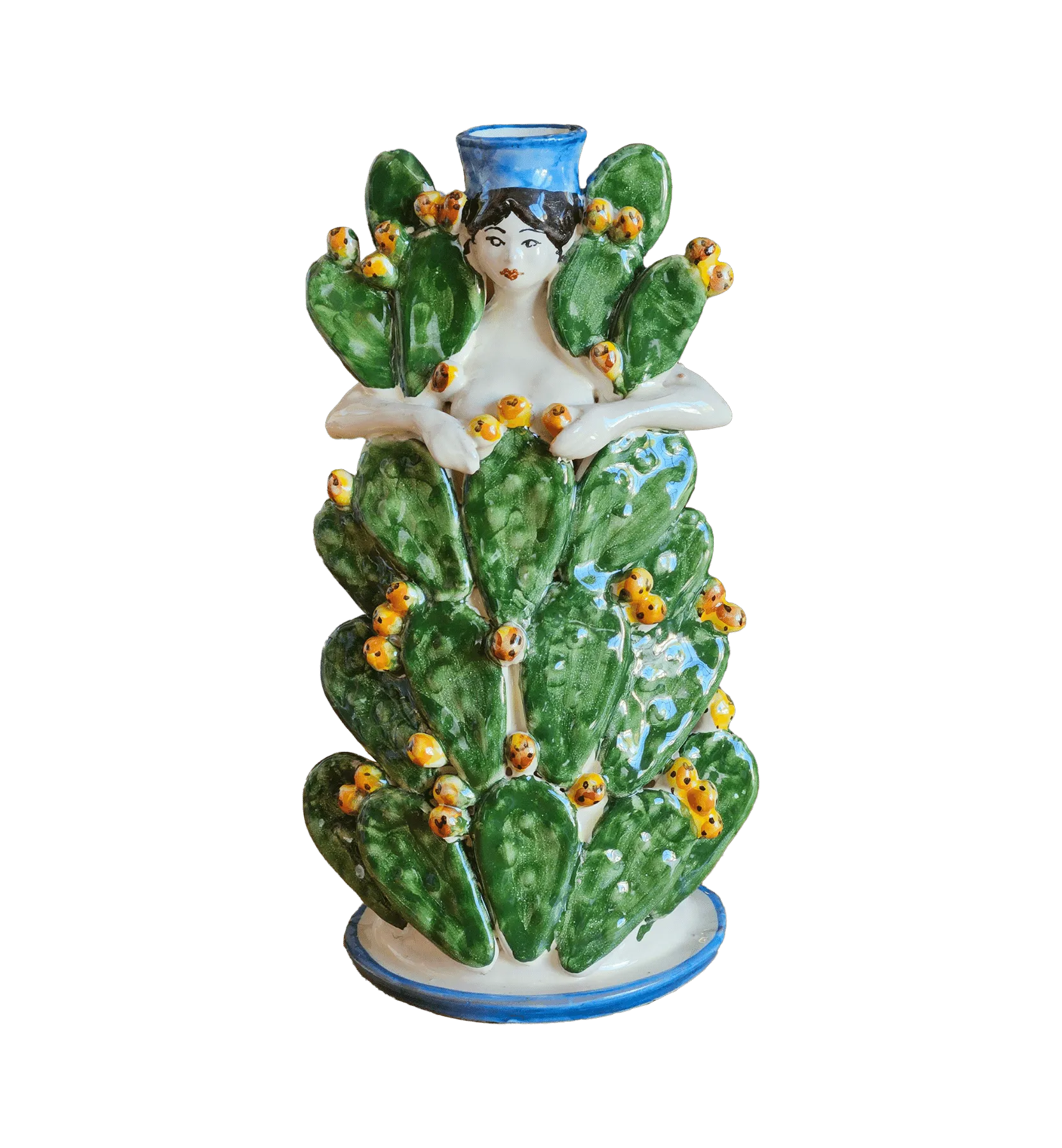 Les Ottomans Cactus Lady Candle Holder