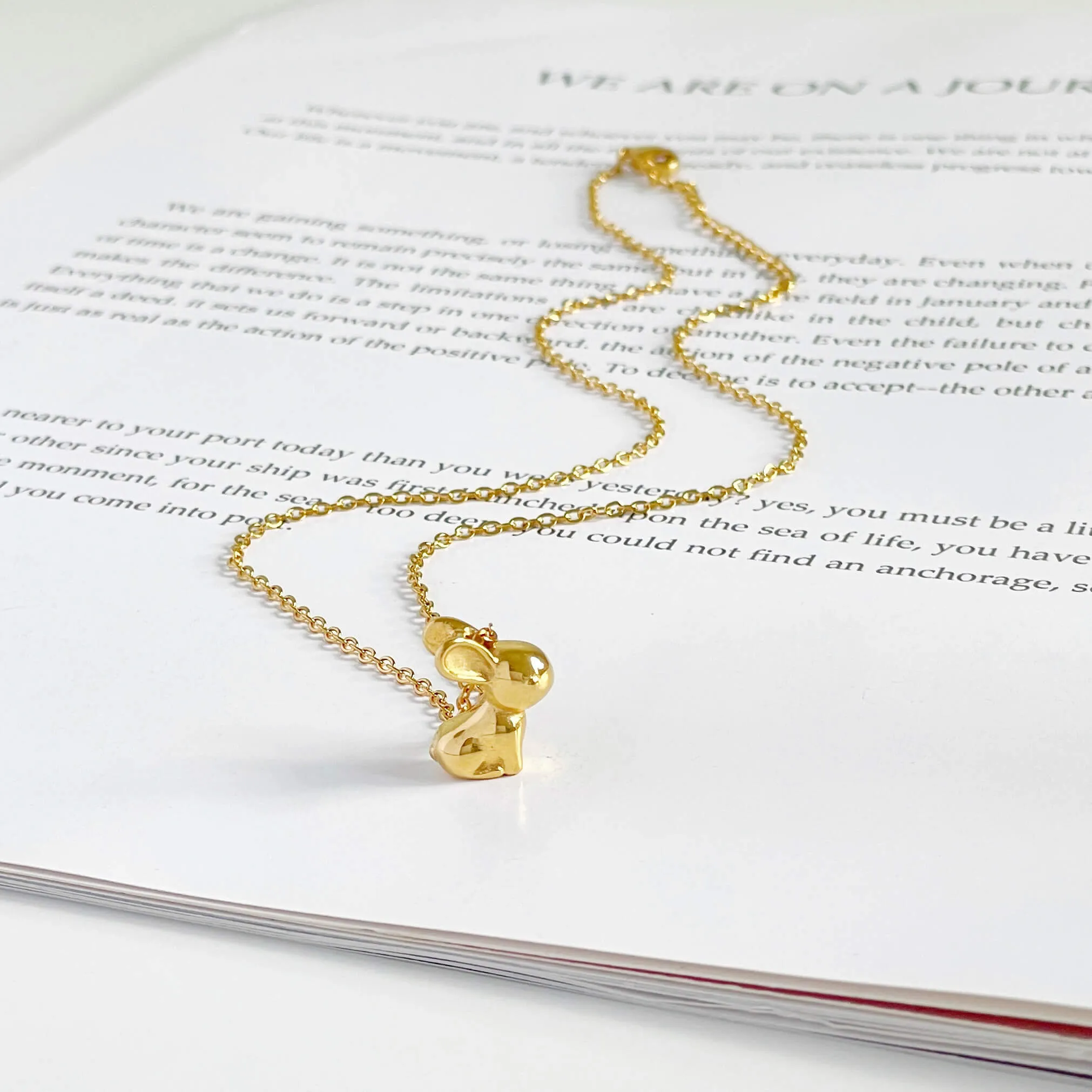 Lucky Rabbit Necklace Gold