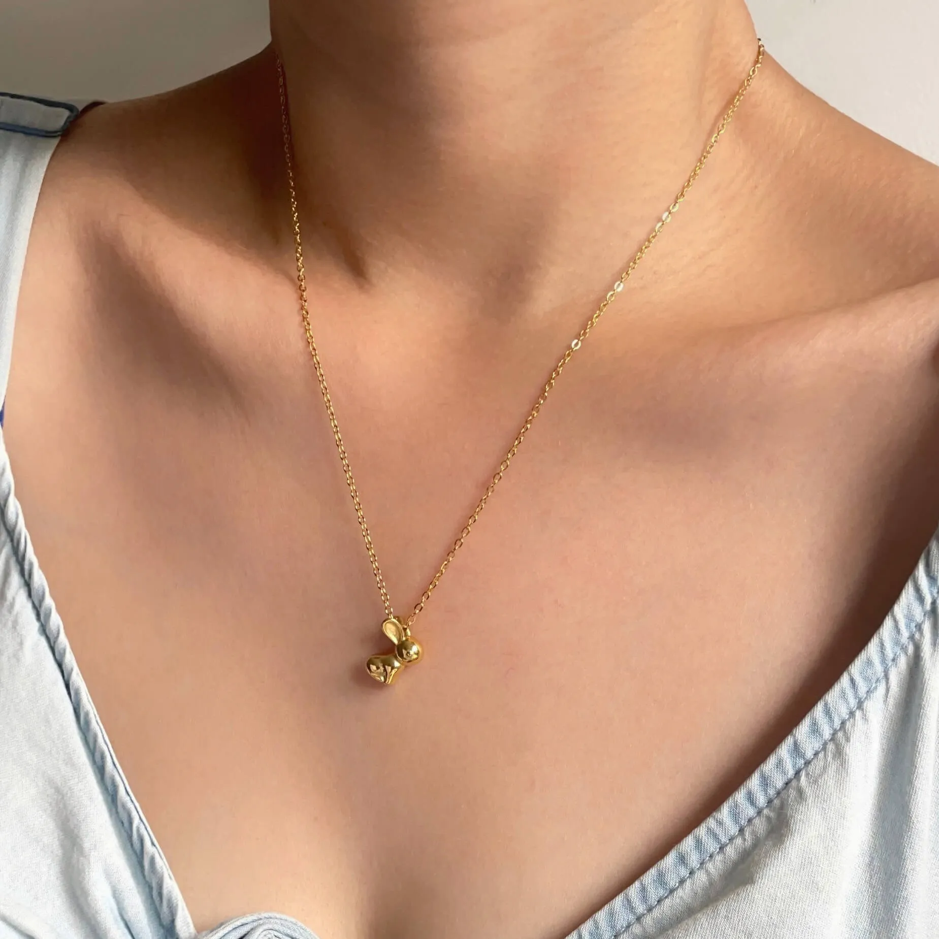 Lucky Rabbit Necklace Gold