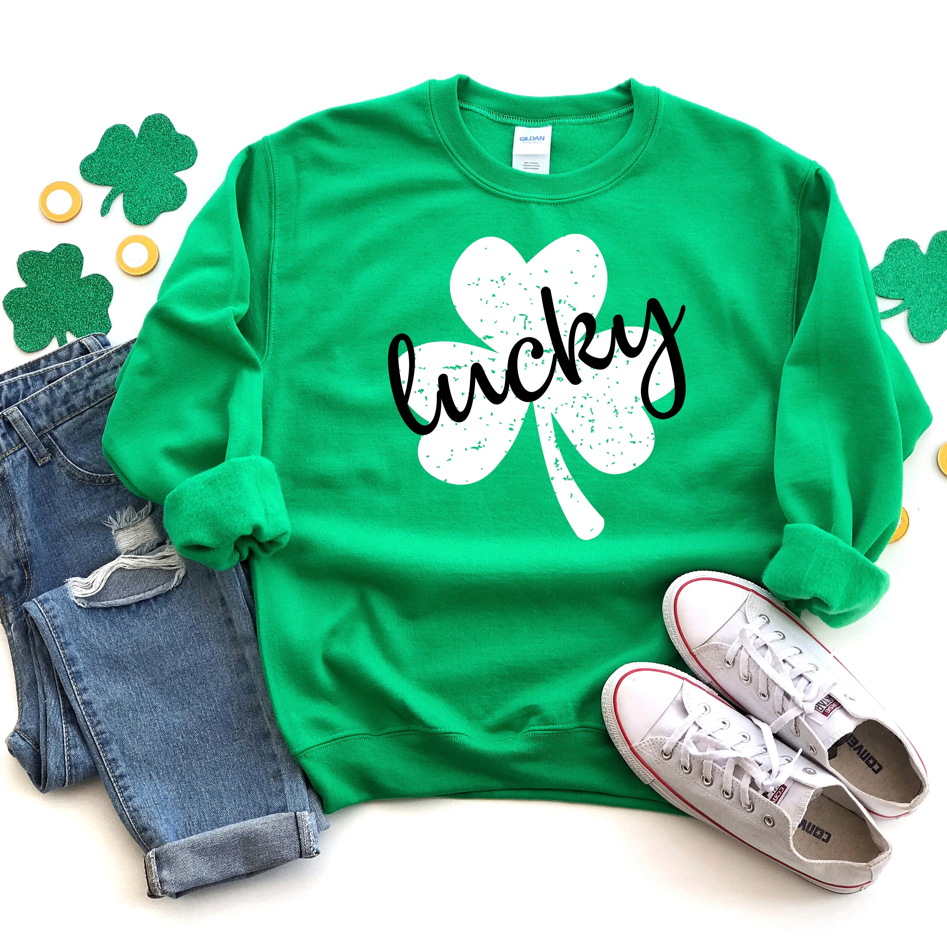 Lucky Shamrock - heather kelly green