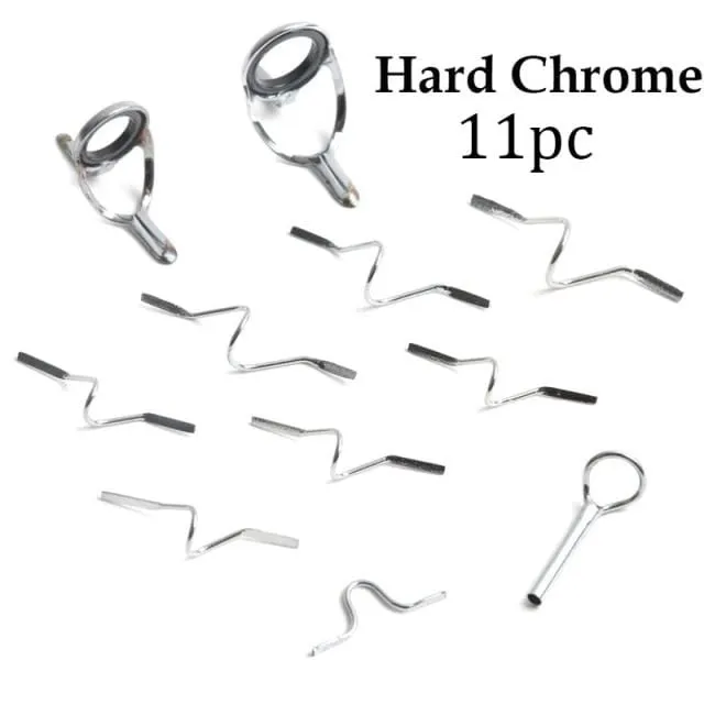 Maximumcatch 9ft 4wt to 10wt 11Pcs  Fly Rod Guides Set Titanium/Chrome Tip Hook Fly Fishing Accessory