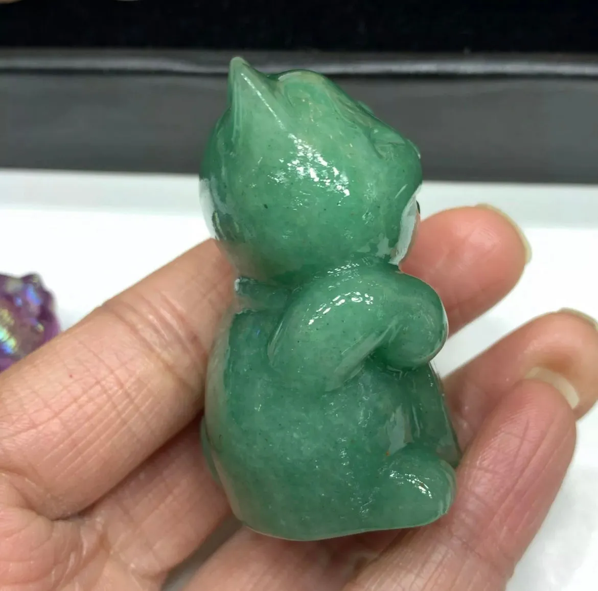 Natural Green Aventurine Lucky Cat