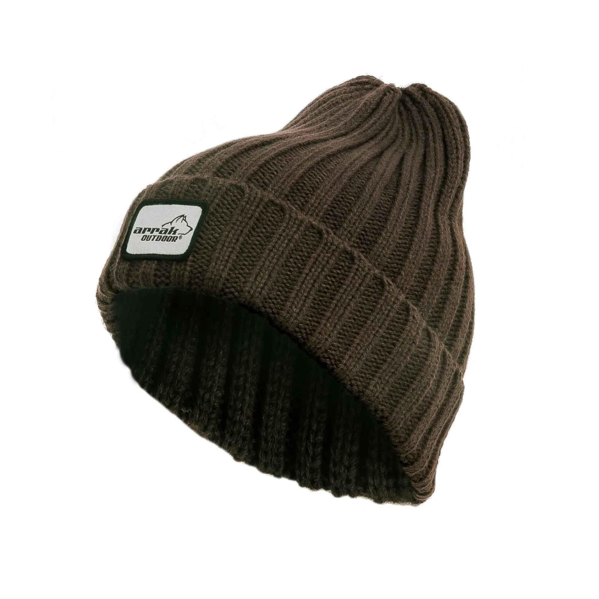 Ribbed Beanie (Olive)