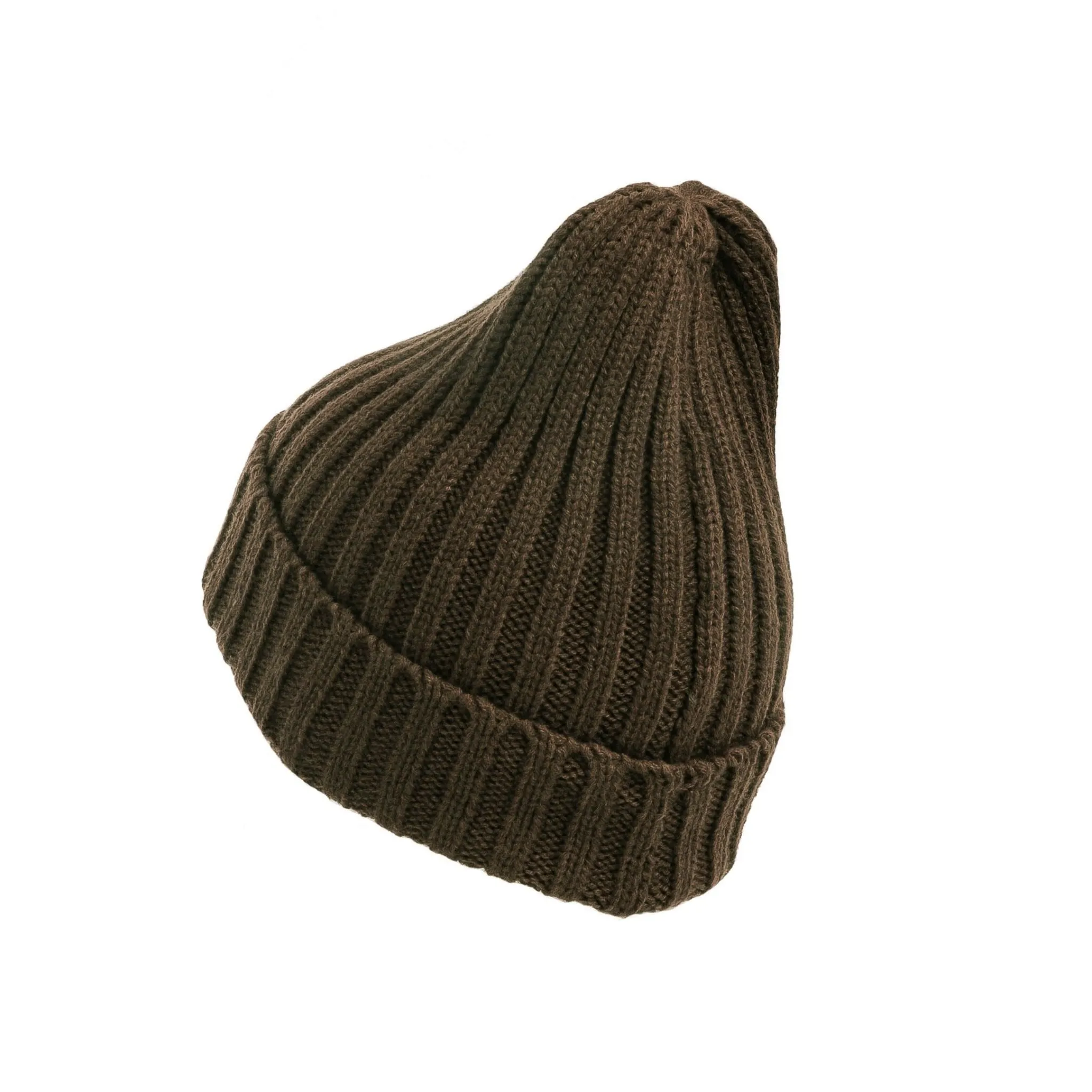 Ribbed Beanie (Olive)