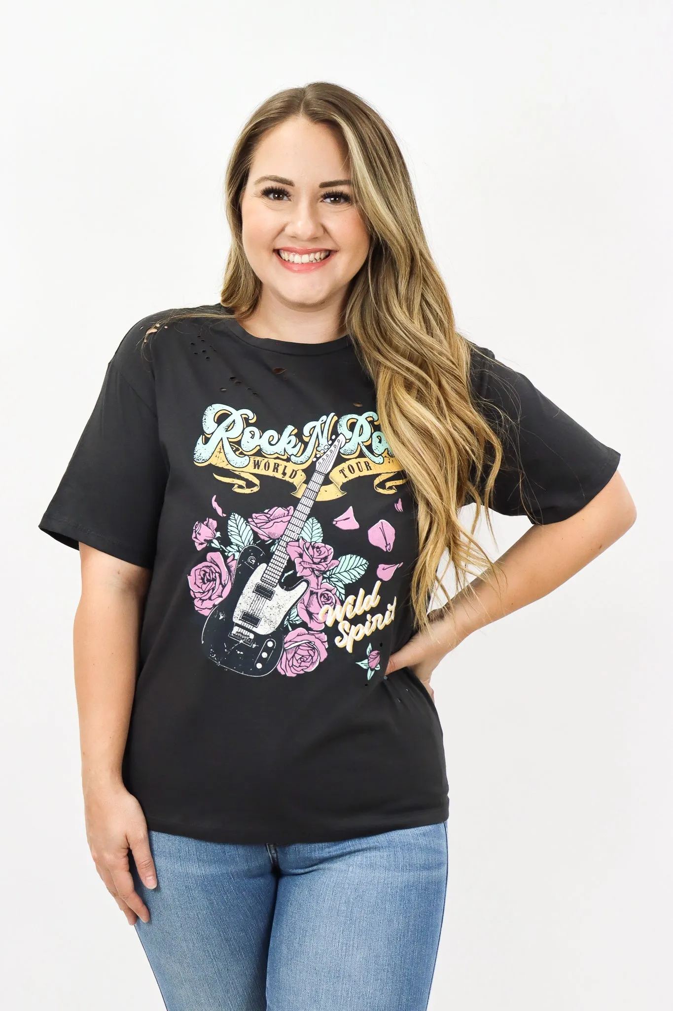 Rock & Roll World Tour Graphic Tee