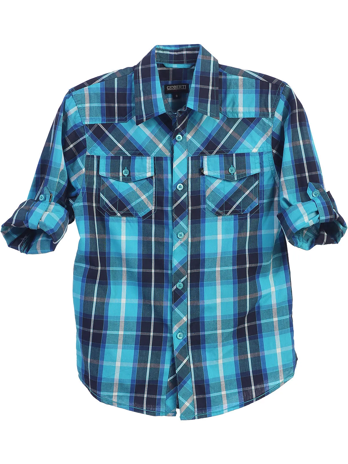 Toddler's Checkered Roll-Up Shirt