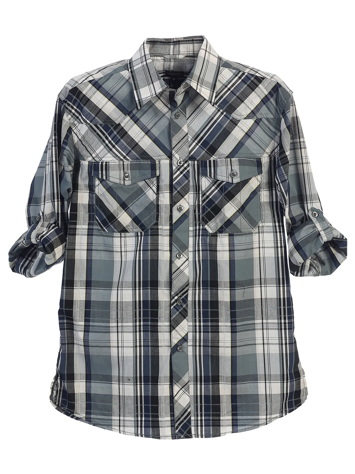 Toddler's Checkered Roll-Up Shirt