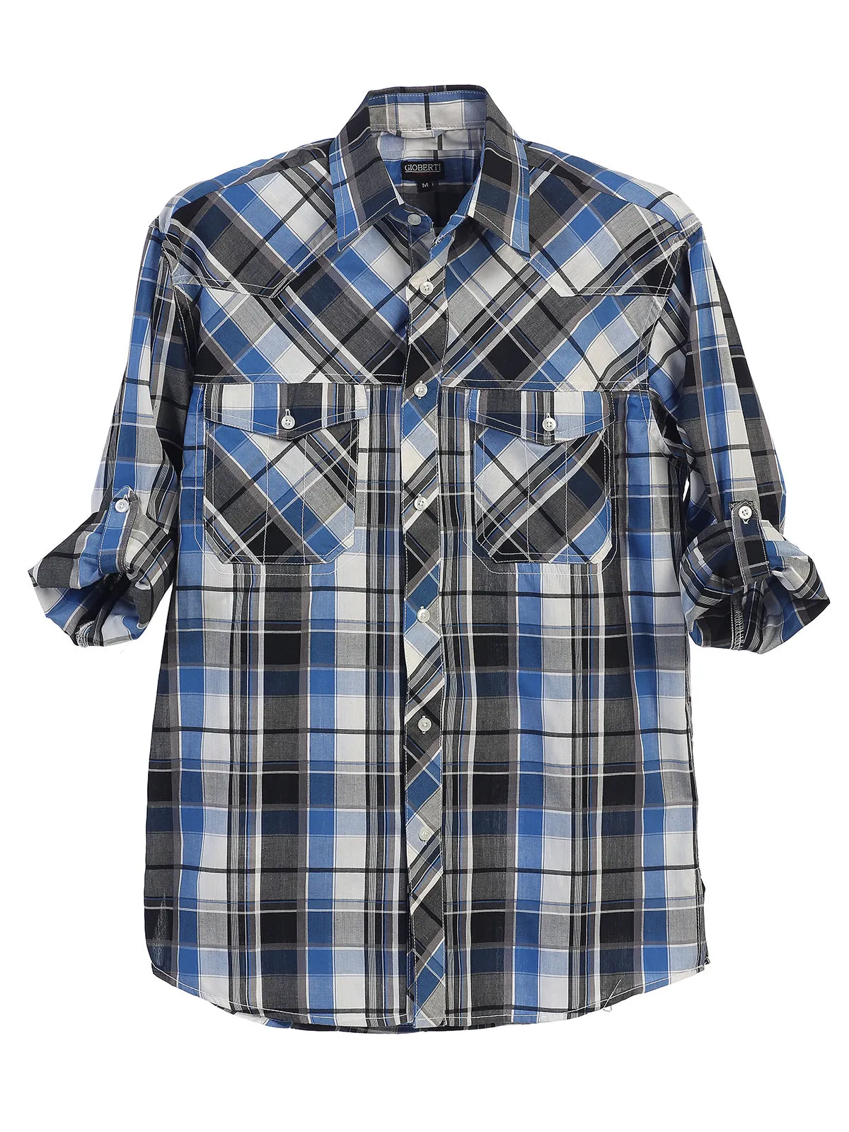 Toddler's Checkered Roll-Up Shirt