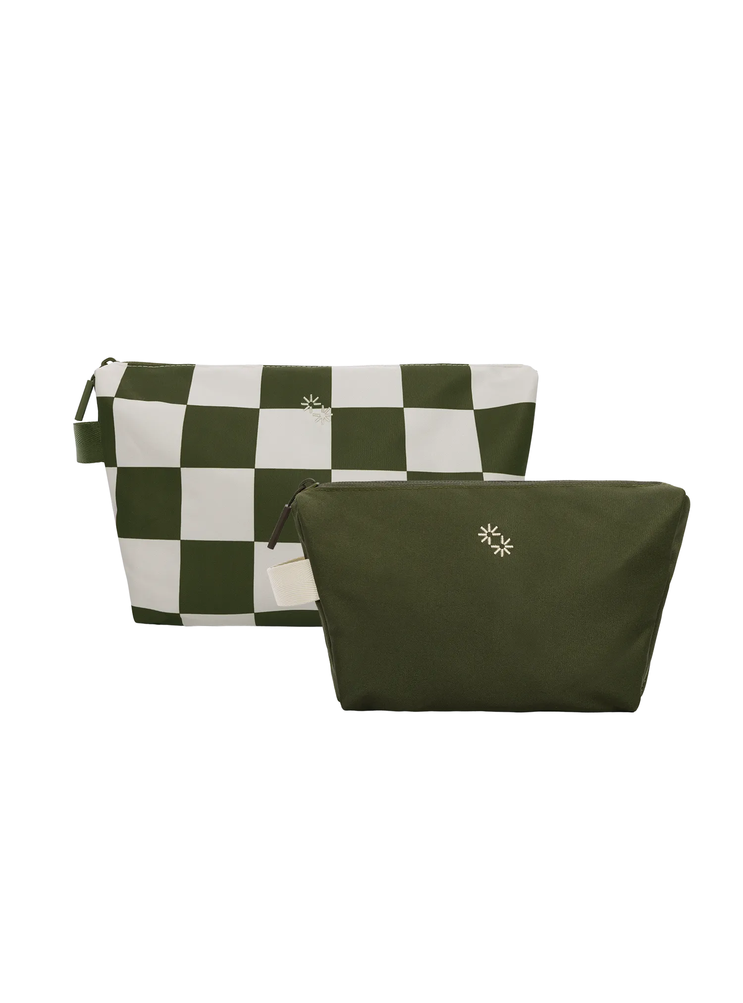 Travel Pouches (Checkerboard Olive)