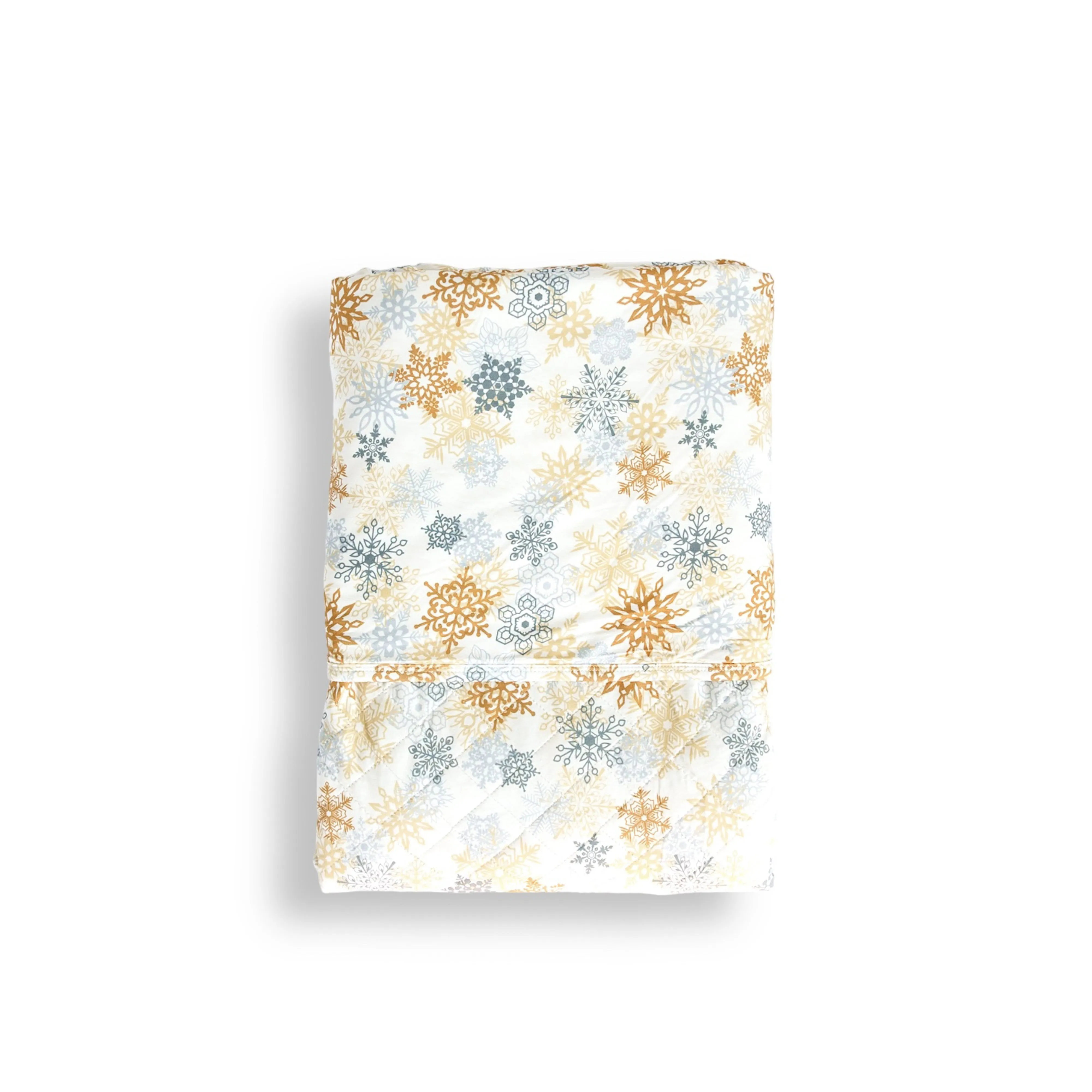 XL QUILTED BAMBOO BLANKET- Snowflakes